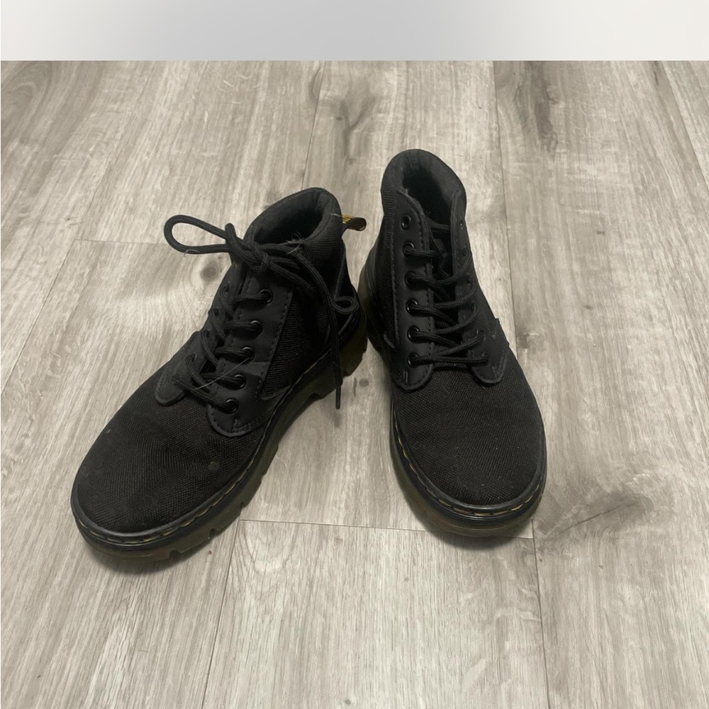 Black Canvas Men's Boots